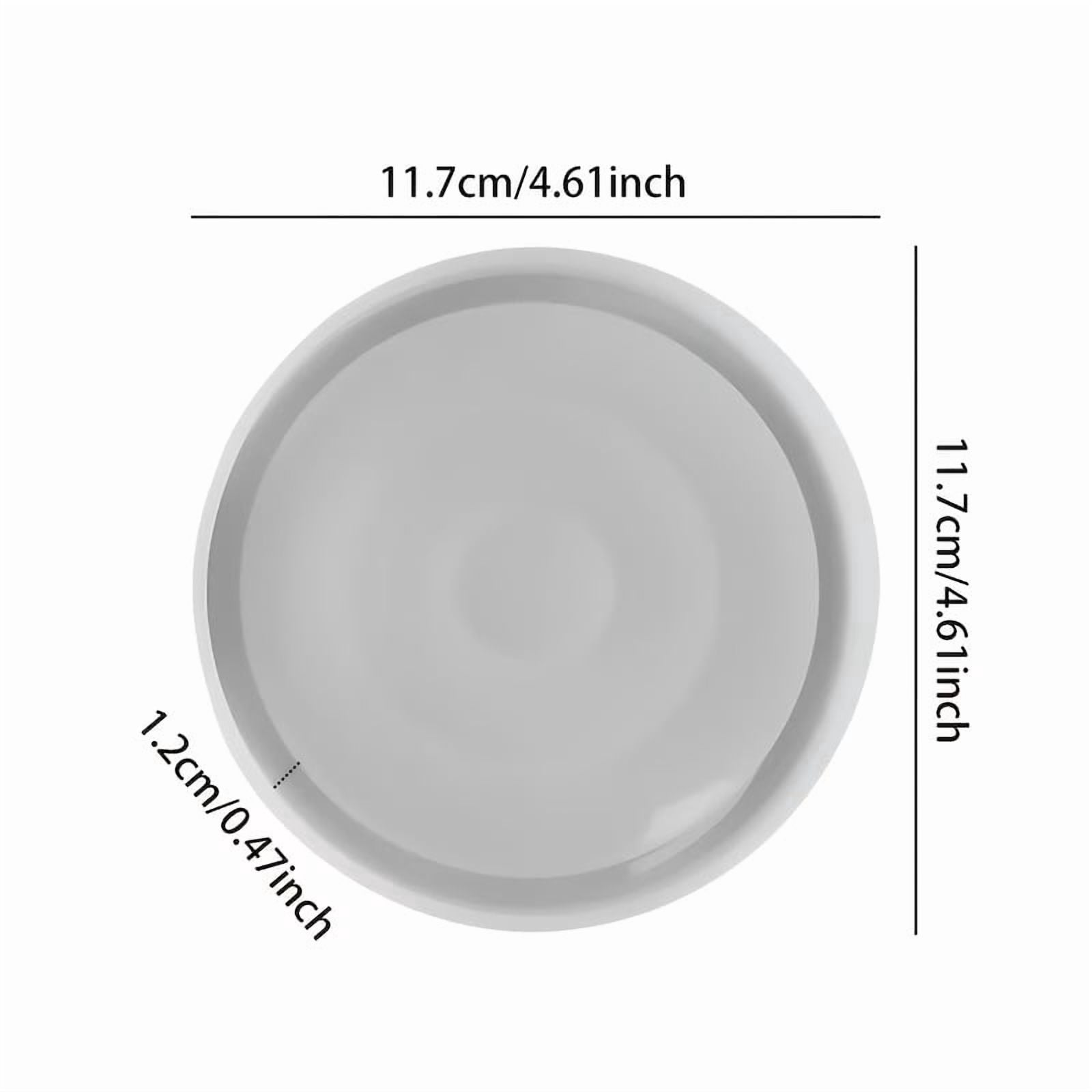 DIY Round Coaster & Candle Mold - Versatile Gypsum Silicone Mold for Resin, Concrete, and Wax Crafting