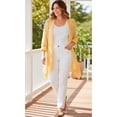 thumbnail image 2 of Woman Within Plus Size Open Front Pointelle Cardigan Sweater, 2 of 6