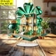thumbnail image 1 of Adorno de mesa acrílico elegante de cuatro hojas de cristal verde plano para el Día de San Patricio., 1 of 3