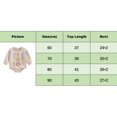 thumbnail image 4 of Bagilaanoe Newborn Baby Girl Boys Easter Romper Sweatshirt Long Sleeve Bodysuits Carrot Print Pullover 3M 6M 12M 18M Infant Casual Tee Tops, 4 of 7