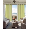 thumbnail image 4 of Yellow White Stripe Blackout Curtains 96 Inches Long for Bedroom, Modern Rustic Vertical Striped Thermal Insulated Room Darkening Black Out Window Curtain Panels Grommet Drapes for Living Room, 4 of 8