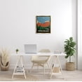 thumbnail image 2 of Stupell Industries Visit Twin Peaks Mountain Landscape Graphic Art Metallic Gold Floating Framed Canvas Print Wall Art, Design by Matheus Lopes Castro, 2 of 6