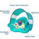 thumbnail image 4 of Flotadores de piscina para bebés, natación libre, superflotador, de 6 a 24 meses de edad, varios colores/estilos, toldos y asientos ajustables, salpicaduras y..., 4 of 4