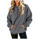 thumbnail image 2 of Neewe Womens Fashion Solid Color Oversized Corduroy Hoodies Pullover Sweatshirts Casual Fall Clothes, 2 of 7