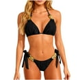 thumbnail image 2 of Tankini para mujer, traje de baño de dos piezas con tirantes de color liso, informal, de playa, a la moda, para mujer, tankini, de dos piezas, para mujer, trajes de baño para mujer, tankini para mujer, 2 of 6