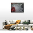 thumbnail image 5 of Boxing Wall Art Sports Boxing Lessons Pictures Wall Decor Motivational Quotes Boxing Gloves Canvas Painting Artwork Modern Home Decorations Framed for Bedroom Office Living Room 8""x12"", 5 of 7