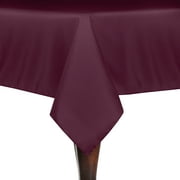 Ultimate Textile 52 x 70-Inch Rectangular Polyester Linen Tablecloth Magenta
