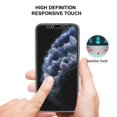 thumbnail image 4 of Mignova Front and Back Screen Protector For iPhone 11,2Pcs Tempered Glass [3D Touch] Front and Rear Anti-Fingerprint/Scratch Compatible with iPhone 11 6.1" 2019(Black), 4 of 5