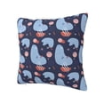 thumbnail image 2 of YFYANG Square Decorative Throw Pillow Case (Without Pillow Insert), Blue Abstract Geometric Pattern Bedroom Sofa Car Cushion Cover, 12"x12", 2 of 9