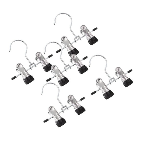 5 piezas de pinzas para ropa de alta resistencia, soporte para botas, colgador de armario, abrazaderas organizadoras para botas altas, pantalones, negro