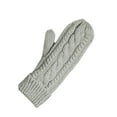thumbnail image 3 of ESASSALY Warm Winter Mittens for Women - Soft Knit Gloves in Solid Color, 3 of 8