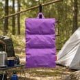 thumbnail image 3 of Hanging Toiletry Bag, Lightweight Roll-Up Travel Organizer with 3 Mesh Zipper Compartments, Water-Resistant Makeup Storage for Camping & Travel, 3 of 7