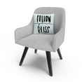 thumbnail image 3 of Typographic Follow Your Bliss By Abc 16 X 16 Decorative Throw Pillow, 3 of 4