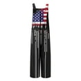 thumbnail image 5 of JURANMO One Piece Jumpsuits for Women Fashion USA American Flag Print Bib Overalls Summer Linen Wide Leg Onesie Pants with Pockets Black L 50% Percent off Sales Today, 5 of 9