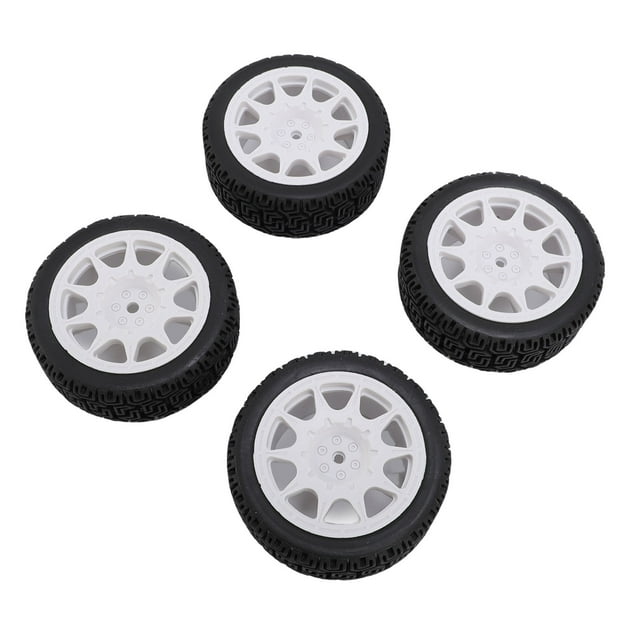 Neumáticos De Automóvil De Rally RC 4pcs 70 Mm A Escala 1:10 Neumáticos Todoterreno De Nylon De Plástico Con Un Patrón De Banda De Rodadura Especial Para El Modelo TT01 XV02