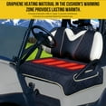 thumbnail image 4 of 4-Zone Heated Seat Cushion for Golf Cart, Portable Towel Blanket with 3 Modes, 52x32inch Seat Cushion Long Heating Time, USB Power Supply (Dark Blue), 4 of 10