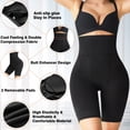 thumbnail image 5 of VENUZOR Shapewear Shorts for Women High Waisted Tummy Control Body Shaper Soft legging shorts Slimming Biker Fajas Running Leggings Athletic Plus Size, 5 of 6