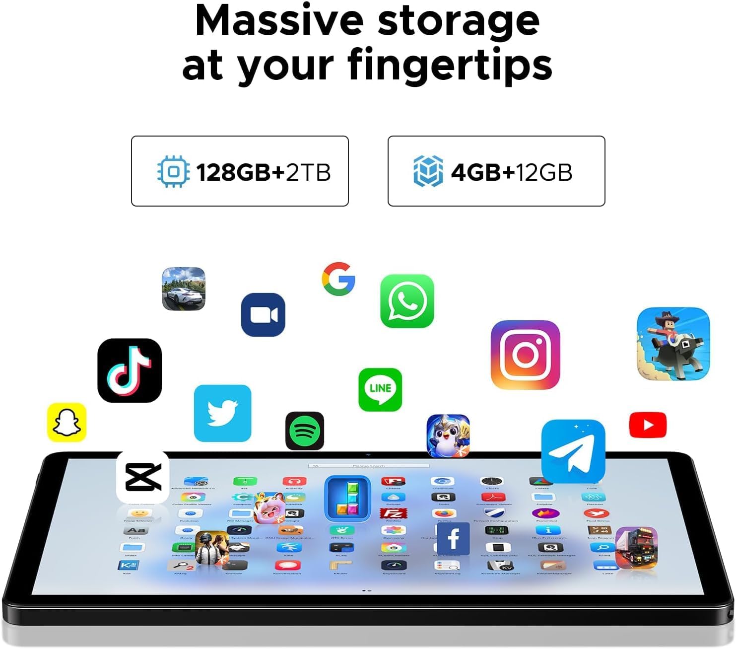 DOOGEE U11 Tablet Android 16 Gemini AI, Tablet de 11 pulgadas con teclado, almacenamiento 16GB+128GB/2TB, batería de 8580mAh, Octa-Core, BT5.0+5G WiFi 8