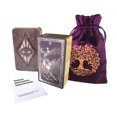 thumbnail image 1 of Caja de hojalata de Tarot de bruja diaria, 78 cartas, borde dorado, adivinación del destino, juego de cartas de fiesta familiar, tarjeta de Tarot: entrega en bolsa gratis qym unisex, 1 of 2