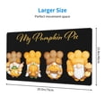 thumbnail image 2 of Bingfone Pumpkin Pie Gnome Large Gaming Mouse Pad,Extended Desk Mousepad with Stitched Edges,Non-Slip Base,Water Resist Keyboard Pad for Gamer, Office & Home, 29.5 x 16 in, 2 of 6