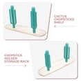 thumbnail image 3 of FRCOLOR Cactus Chopstick Rack Chopsticks Drain Rack Reusable Kitchen Counter Chopsticks Rack, 3 of 6