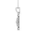 thumbnail image 2 of 1/2 Carat Diamond Fashion Pendant Necklace in 14k White Gold (Silver Chain Included) (I1-I2 Clarity), 2 of 3