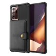 thumbnail image 2 of Mantto Back Folio Cover for Samsung Galaxy Note 20 Wallet Case, PU Leather Kickstand Credit Card Holder Slots Case, Magnetic Absorption Durable Shockproof Cover, Black, 2 of 7