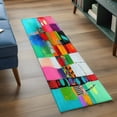 thumbnail image 3 of 2'x6' Rug Runners for Hallways Kitchen, Colorful Oil Painted Non Slip Entryway Beside Floor Carpet Runner, Modern Abstract Art Vintage Washable Laundry Room Bedroom Throw Rugs Mat for Family Pet, 3 of 8