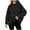 Black, variant on Womens Oversized Hoodies with Front Pocket Cotton Fleece Lined Winter Fall Casual Pullover Top Hooded Sweatshirt (2XL, Brown)