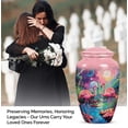 thumbnail image 3 of Enchanted Forest Flamingo Paradise Bird - Urn For Dad - Graceful Large Urn for Adult Female Ashes - Timeless Memorial - Elegant Decorative Piece 10 Inch, 3 of 5