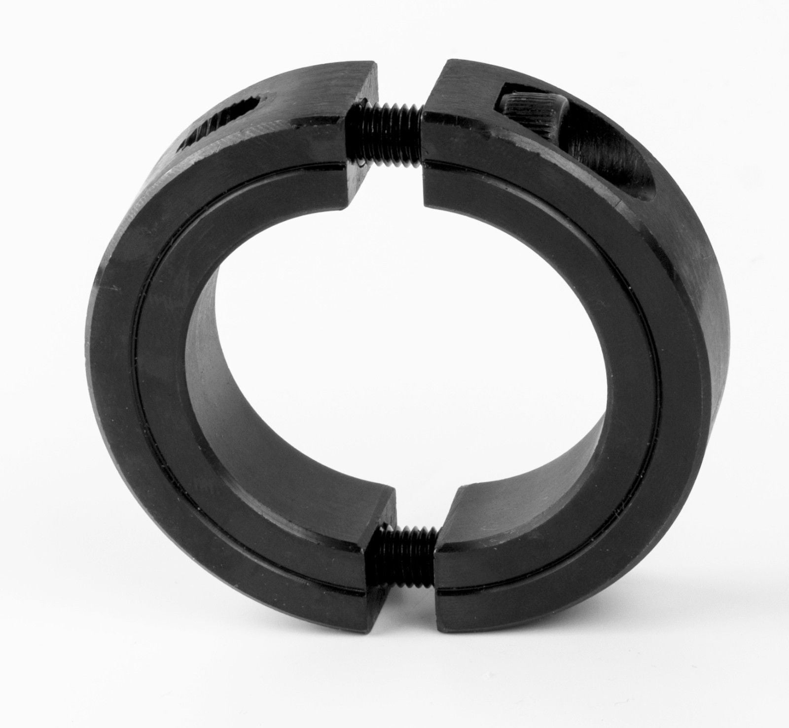1-1/2" Bore Single Split Shaft Collar Black Oxide Set Screw Style 4 PCS 