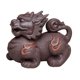 thumbnail image 5 of Escultura de animal de arcilla morada Macarena para mascota de té Qilin centro de mesa regalo figura en miniatura, 5 of 8