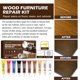 thumbnail image 4 of Fiudx Artículos en oferta con ofertas flash Juego de adhesivos para reparación de muebles de madera, 10 piezas para reparar pisos, muebles, mesas, gabinetes, con cepillos, raspadores y paletas, 4 of 7