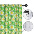 thumbnail image 4 of Blackout Kids Curtains,Green Daisy Flower Floral Pattern Childrens Insulated Curtains Set Of 2,Bedroom Essentials,Toddler Room Decor 42"x63", 4 of 5