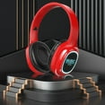 thumbnail image 4 of CXALSSY X3 Active Noise Cancelling Headphones, Over-Ear Headphones with Mic for Kids/Adults/Teen/School/TV, Red, 4 of 7