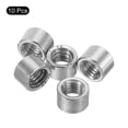 thumbnail image 3 of Uxcell 10Pack Round Connector Nuts, M8x8x12mm Coupling Nut Sleeve Rod Bar Stud Nut, 3 of 6