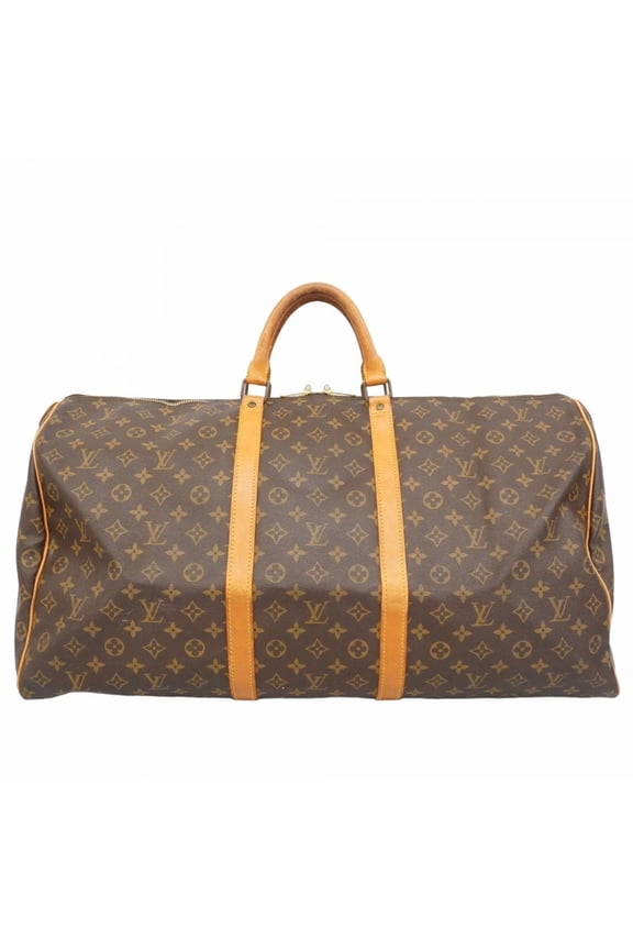 Pre-Owned Louis Vuitton Monogram Keepall 60 Boston Bag M41422 Brown Men's/Women's (Good)