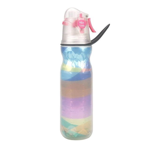 590ml 20.8fl Oz Summer Exercise, Drinking Water Remove Heat, Double Layer Keep Cold, Spray Water Cup, Outdoor Sports Water Cup, Creative Gift