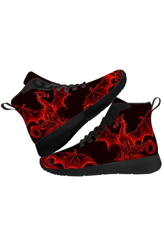 Dragon High Top Sneakers Mens High Top Shoes Size 12