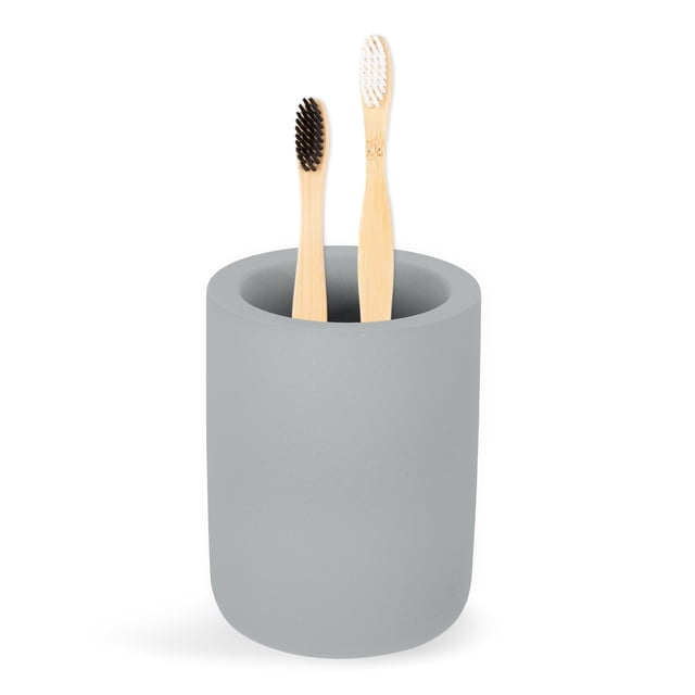 Soporte para Cepillos de Dientes Unique Bargains Organizador de Baño de Diatomita Soporte para Cepillos de Dientes y Pasta de Dientes Solución de Almacenamiento para Fregaderos de Baño Gris Oscuro 1Pc