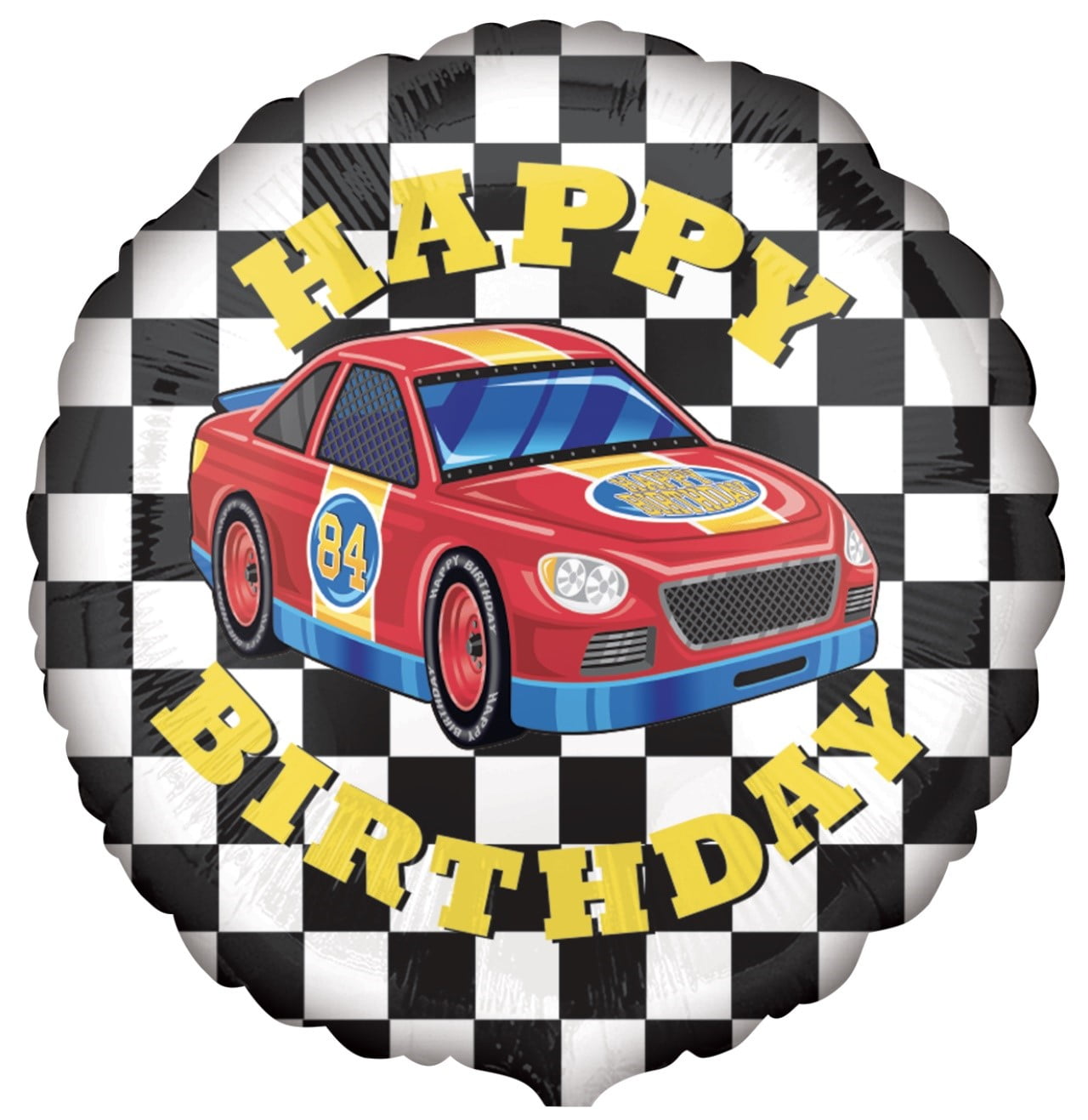 ParPix Rennwagen Geburtstagsballons 16 Stück - Hot Wheels Deko Für Auto-Partys