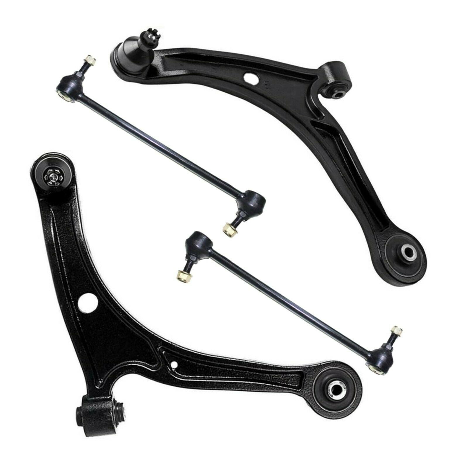 4 Pc Suspension Kit Lower Control Arm with Ball Joints Front Sway Bar