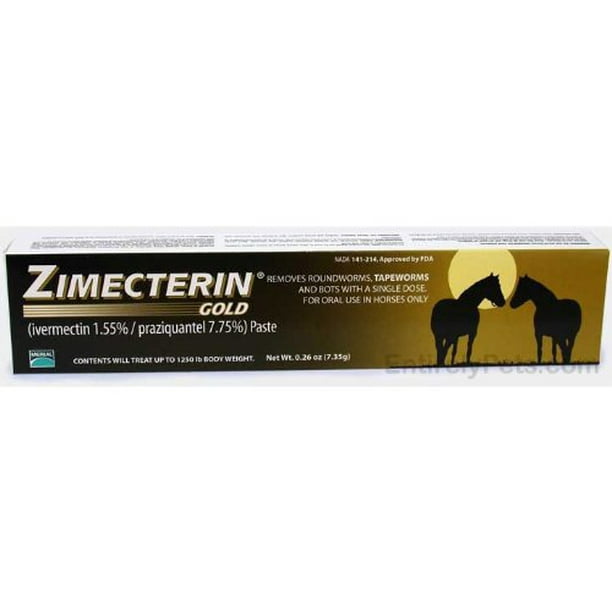 Merial Zimecterin Gold Dewormer Paste for Horses, 7.35gm