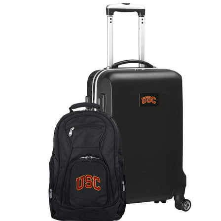 USC Trojans Deluxe 2-Piece Backpack and Carry-On Set - Black