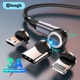 thumbnail image 2 of Cable magnético Elough 540 3A, Cable Micro USB de carga rápida tipo C para iPhone, Xiaomi, Samsung, cargador magnético, Cable de datos para teléfono Tan Jianjun unisex, 2 of 2
