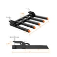 thumbnail image 5 of Yeshouse 48" Bucket Clamp on Debris Forks,2500lbs Heavy Duty Pallet Forks,Clamp on Pallet Forks with 5 Tines,for Tractor Accessories,Loader Bucket,Skid Steer, 5 of 7