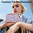 thumbnail image 4 of Allytechgroup Phone Case for Apple iPhone 16 Pro, Slim Fit Magnetic Back Cover Compatible with Mag-Safe Shockproof & Anti-Scratch iPhone 16 Pro Case Cover for Women Men,Purple, 4 of 7