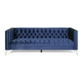 thumbnail image 2 of Noble House Camden Tufted Velvet 3 Seater Sofa, Midnight Blue, 2 of 11