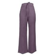 thumbnail image 6 of ABATAB Womens Ribbed Lounge Pants Wide Leg with Pockets Casual Comfy Loose Soft Knit Pants with Drawstring, 6 of 6