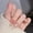 Ellipse in shimmer milk tea, variant on Shimmer milk tea plaid cat eye wearing nail advanced sense nude simple nail art piece light luxury style royal sister fake finger wholesale